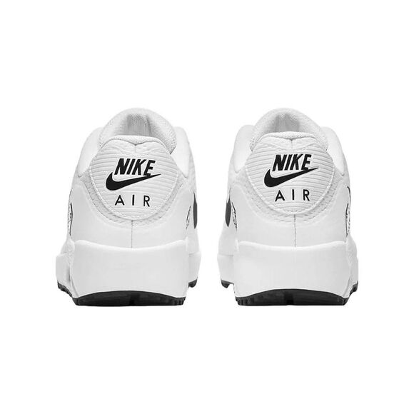 Size 13 Nike Air Max 90 G White Black Spikeless Mens Golf Shoes CU9978-101